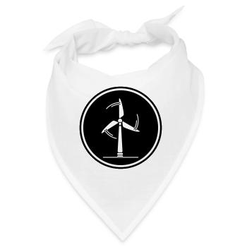 Energie Windrad - Bandana - Weiß - Vorne