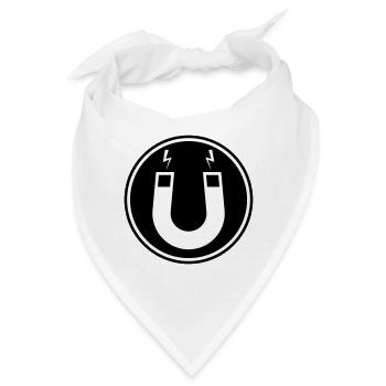Hufeisen magnet - Bandana - Weiß - Vorne