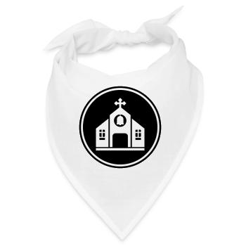 Kirche glaube - Bandana - Weiß - Vorne