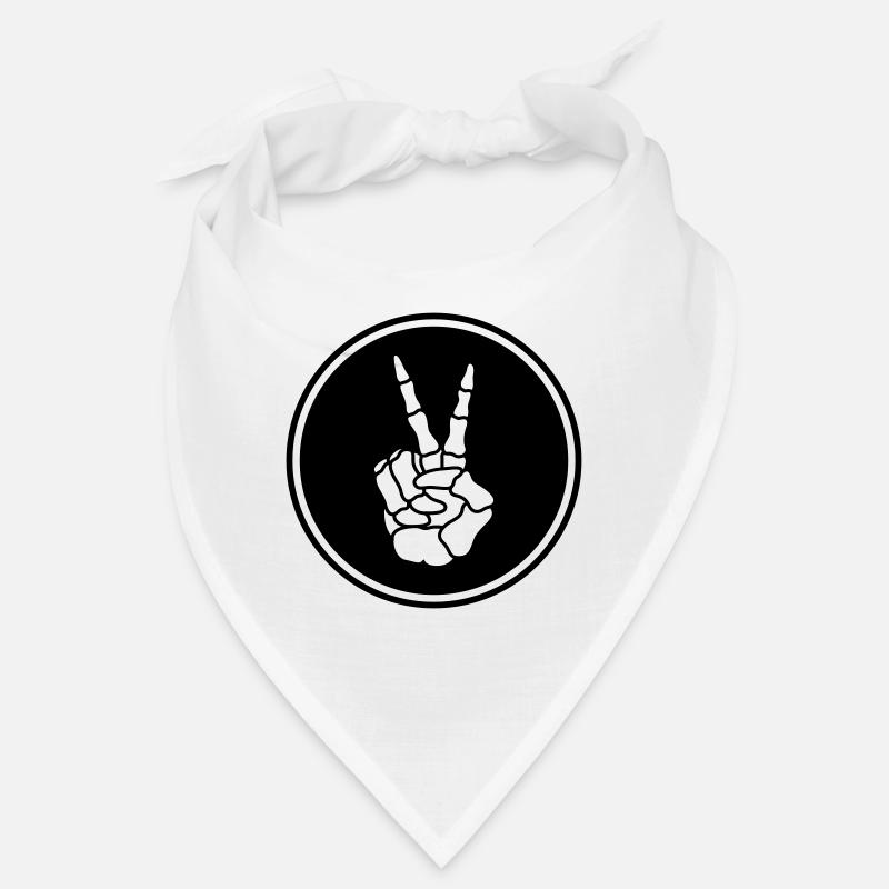 Hand Peace Skeleton Bandana