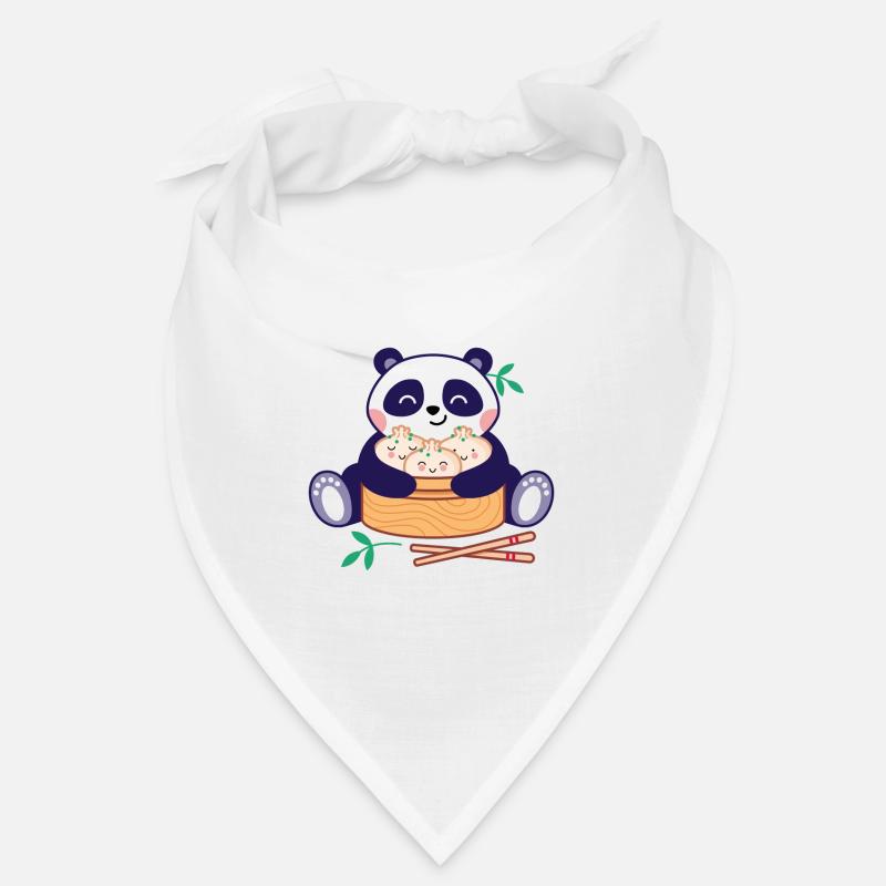 Panda with Dim Sum Bandana