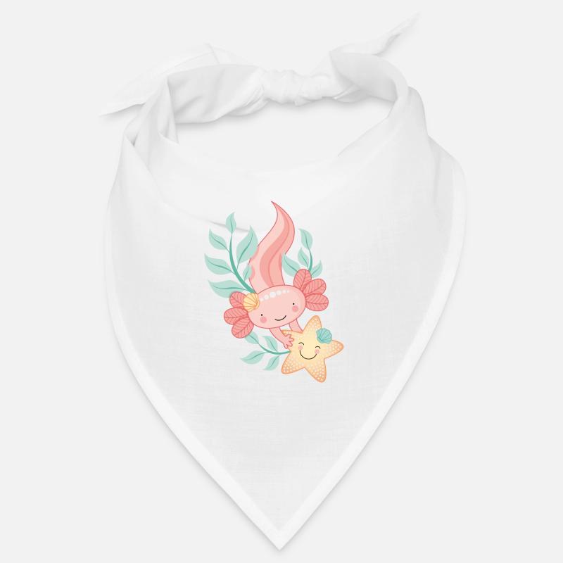 Axolotl with starfish Bandana