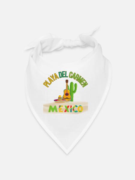 playa del carmen Mexiko - Bandana - Weiß