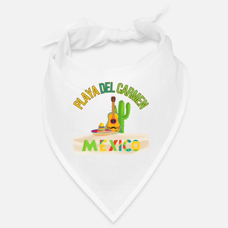 playa del carmen Mexiko - Bandana - Weiß