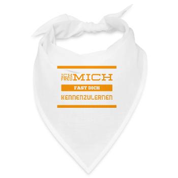 ich mag dich nicht - Bandana - Weiß - Vorne