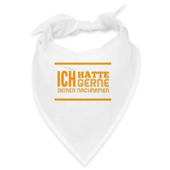 ich hätte gern deinen Nachnamen - Bandana - Weiß - Vorne