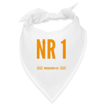 Nr. 1, Sie sind dran - Bandana - Weiß - Vorne