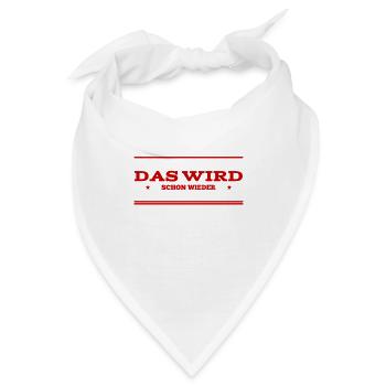 Kopf hoch - Bandana - Weiß - Vorne