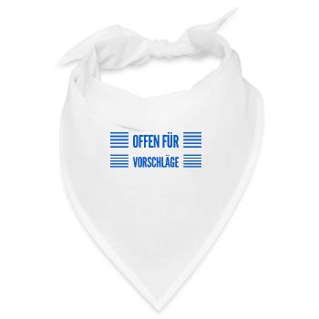 Vorschläge sind willkommen - Bandana - Weiß - Vorne