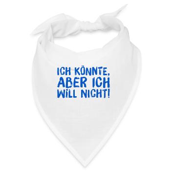 ich habe die Wahl - Bandana - Weiß - Vorne