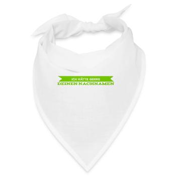 wollen wir heiraten? - Bandana - Weiß - Vorne