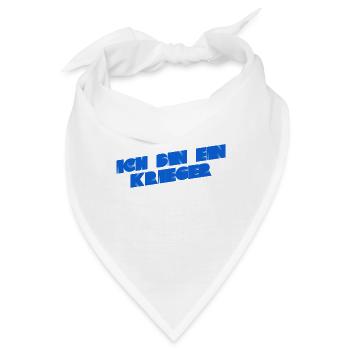 ich bin ein Krieger - Bandana - Weiß - Vorne