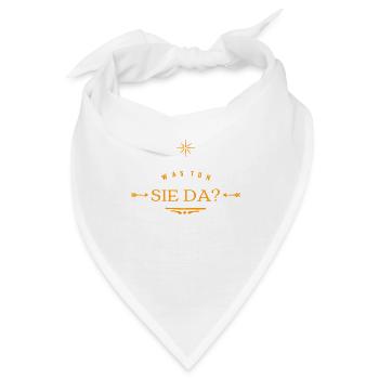warum machen sie das? - Bandana - Weiß - Vorne