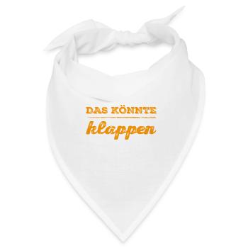 die Chancen stehen gut - Bandana - Weiß - Vorne