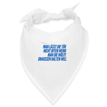 mach die Tür zu - Bandana - Weiß - Vorne
