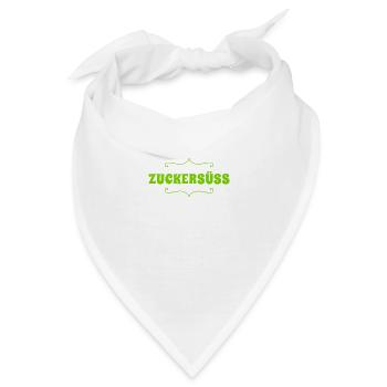 süß wie Zucker - Bandana - Weiß - Vorne