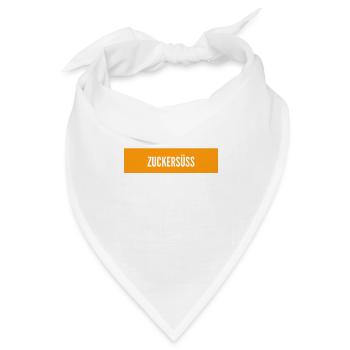 ich bin süß wie Zucker - Bandana - Weiß - Vorne