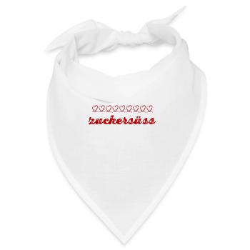 extrem süß - Bandana - Weiß - Vorne