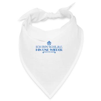 von Zeit zu Zeit bin ich auch schlau - Bandana - Weiß - Vorne