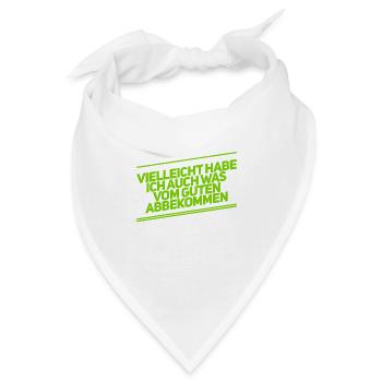 ich habe positive Eigenschaften abbekommen - Bandana - Weiß - Vorne
