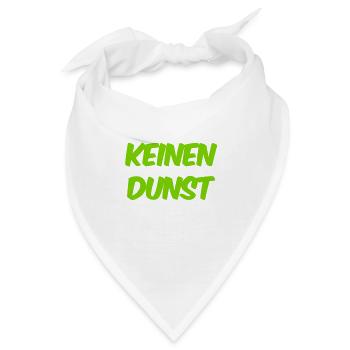 ich habe keinen Dunst - Bandana - Weiß - Vorne