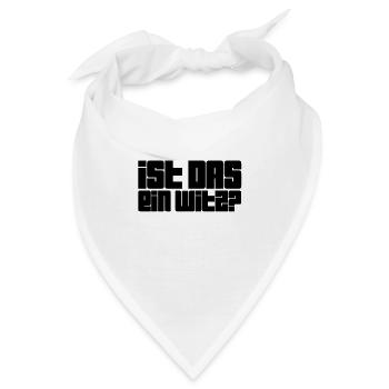 soll das witzig sein? - Bandana - Weiß - Vorne