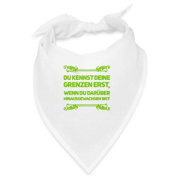 wachse über dich hinaus - Bandana - Weiß - Vorne