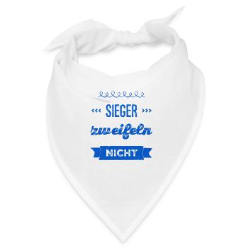 vor dir steht ein Sieger - Bandana - Weiß - Vorne
