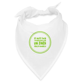 offenkundiger Fehler - Bandana - Weiß - Vorne