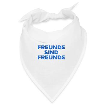 Freunde sind Freunde - Bandana - Weiß - Vorne