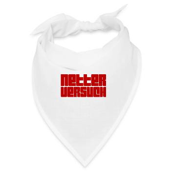 was für ein Versuch - Bandana - Weiß - Vorne