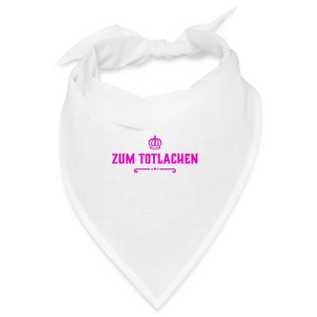 das ist komisch - Bandana - Weiß - Vorne