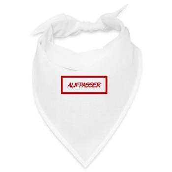 vor dir steht ein Beschützer - Bandana - Weiß - Vorne