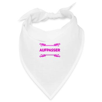 so sieht ein Beschützer aus - Bandana - Weiß - Vorne