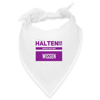 spekulieren wir nicht - Bandana - Weiß - Vorne