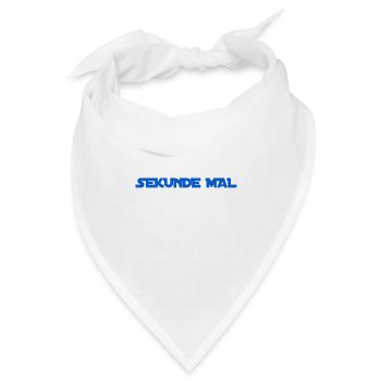 warten sie mal - Bandana - Weiß - Vorne