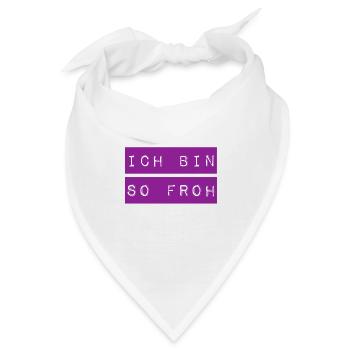 so froh - Bandana - Weiß - Vorne
