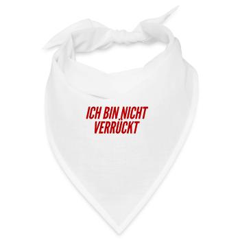 normal ist mein Ding - Bandana - Weiß - Vorne
