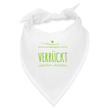 ich bin total normal - Bandana - Weiß - Vorne