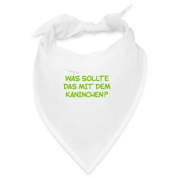 das Rätsel um das Kaninchen - Bandana - Weiß - Vorne