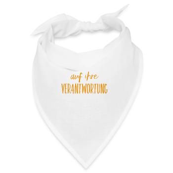 Verantwortung tragen - Bandana - Weiß - Vorne