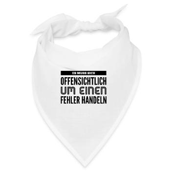 augenscheinlicher Fehler - Bandana - Weiß - Vorne