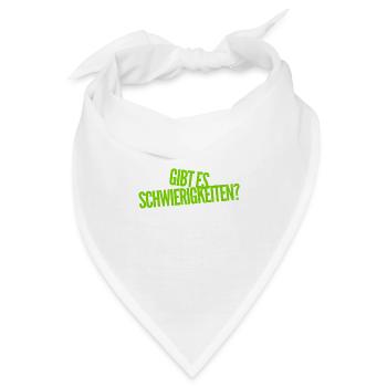 gibt es Stress? - Bandana - Weiß - Vorne