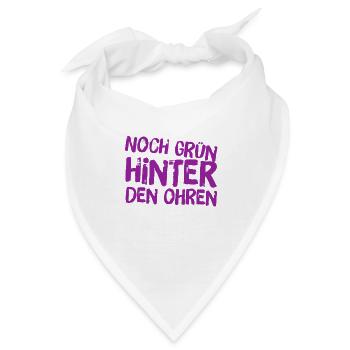 noch grün hinter den Ohren - Bandana - Weiß - Vorne