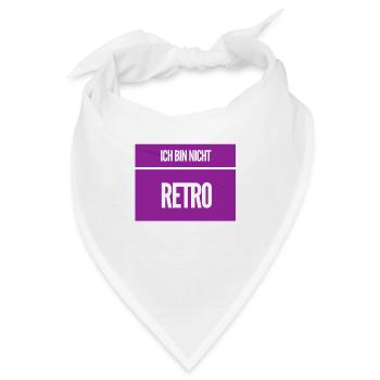 nicht retro - Bandana - Weiß - Vorne