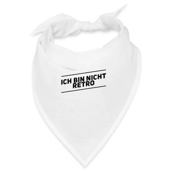 retro war gestern - Bandana - Weiß - Vorne