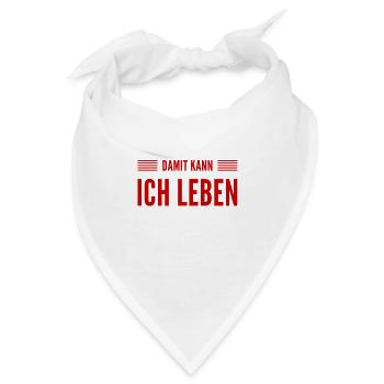 das stört mich nicht - Bandana - Weiß - Vorne
