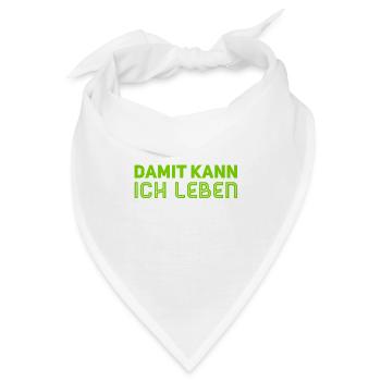 mir egal - Bandana - Weiß - Vorne