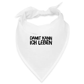 ist mir egal - Bandana - Weiß - Vorne