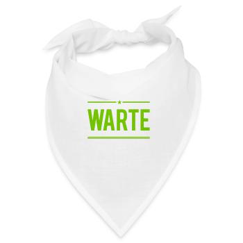 hör auf - Bandana - Weiß - Vorne